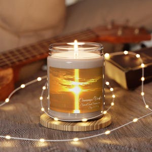 Cinnamon Vanilla Soy Candle, Hand-Poured, 9oz, Holiday Sent