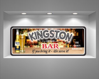 Custom Bar Sign | Home Bar Sign | Liquor Bottles Sign | Personalized Sign | Beer Pub Sign | Indoor Bar Sign | Bar Décor Sign | Basement Bar