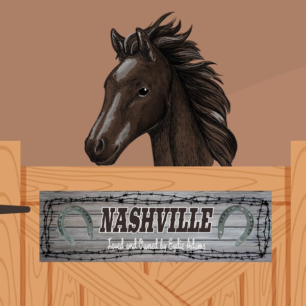 Horse Stall Signs Etsy