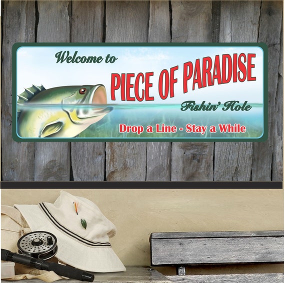 Custom Fishing Sign Fishing Gifts Personalized Sign Fishing Décor Bass  Fishing Welcome Sign Fisherman Sign Fisherman Gifts 