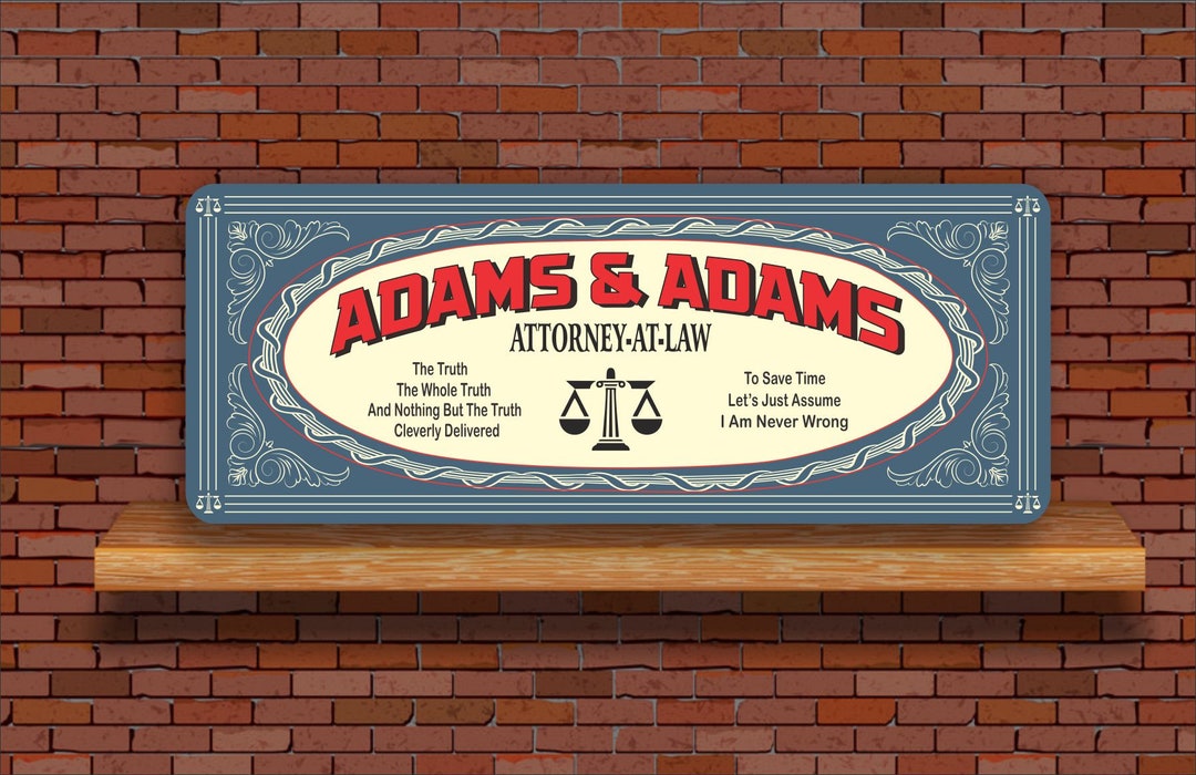 Vintage Sign Attorney at Law Sign With Scales of Justice & Etsy