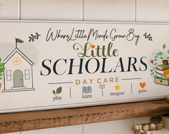 Letrero personalizado para guardería: Decoración de pared personalizada para preescolar
