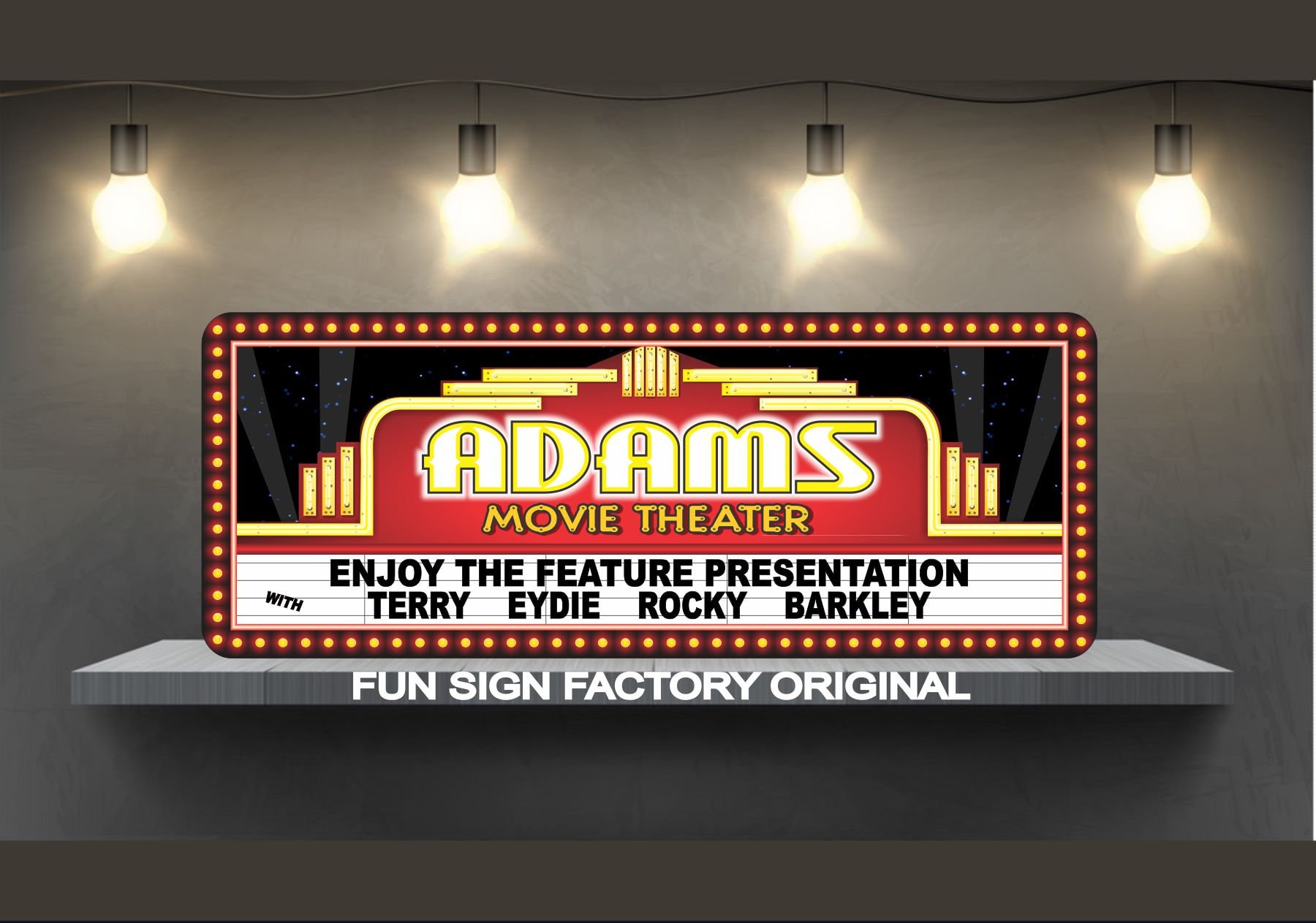 theater cinema signs