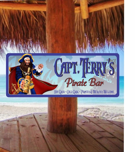 Pirates Quote Pirate Bar Decor, Rum Gifts, Rum Decor, Pirate Themed Gifts,  Boat Life, Last Name Personalized Sign Decor 36x15 