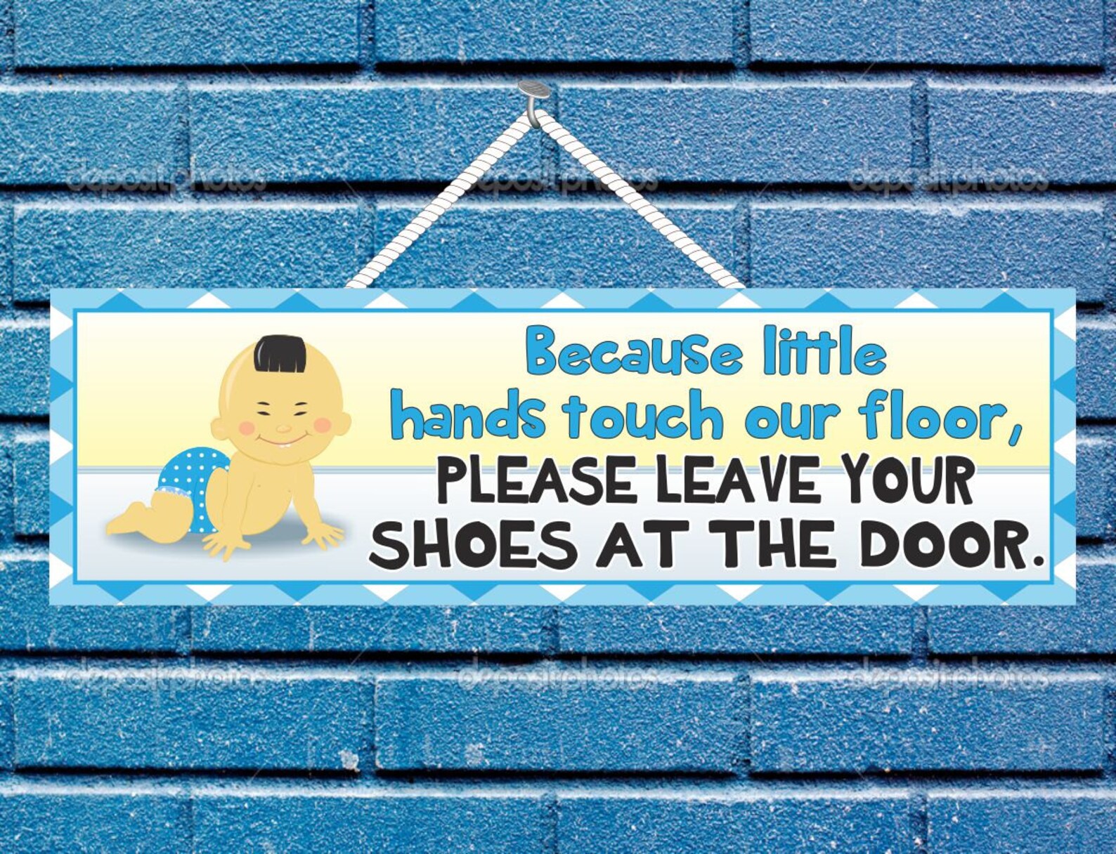 Cute Baby Sign Because Little Hands Touch Our Floor Please | Etsy