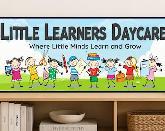 Letrero personalizado para preescolar: Decoración de pared personalizada para aula de guardería