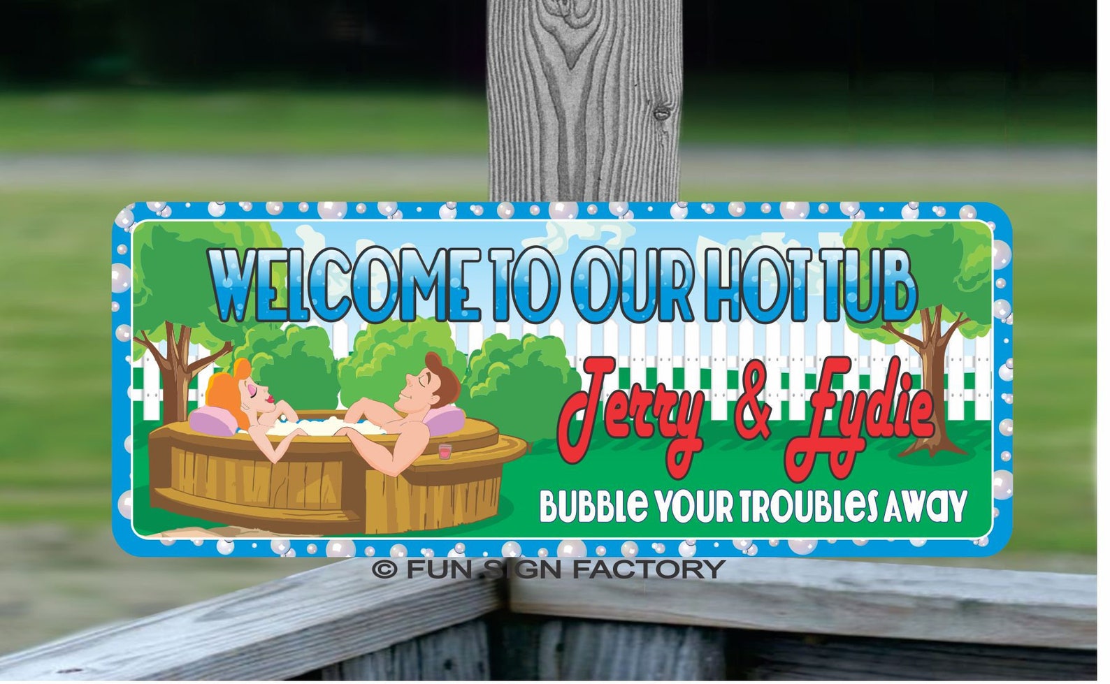 Custom Hot Tub Sign to Our Hot Tub Spa Decor Etsy