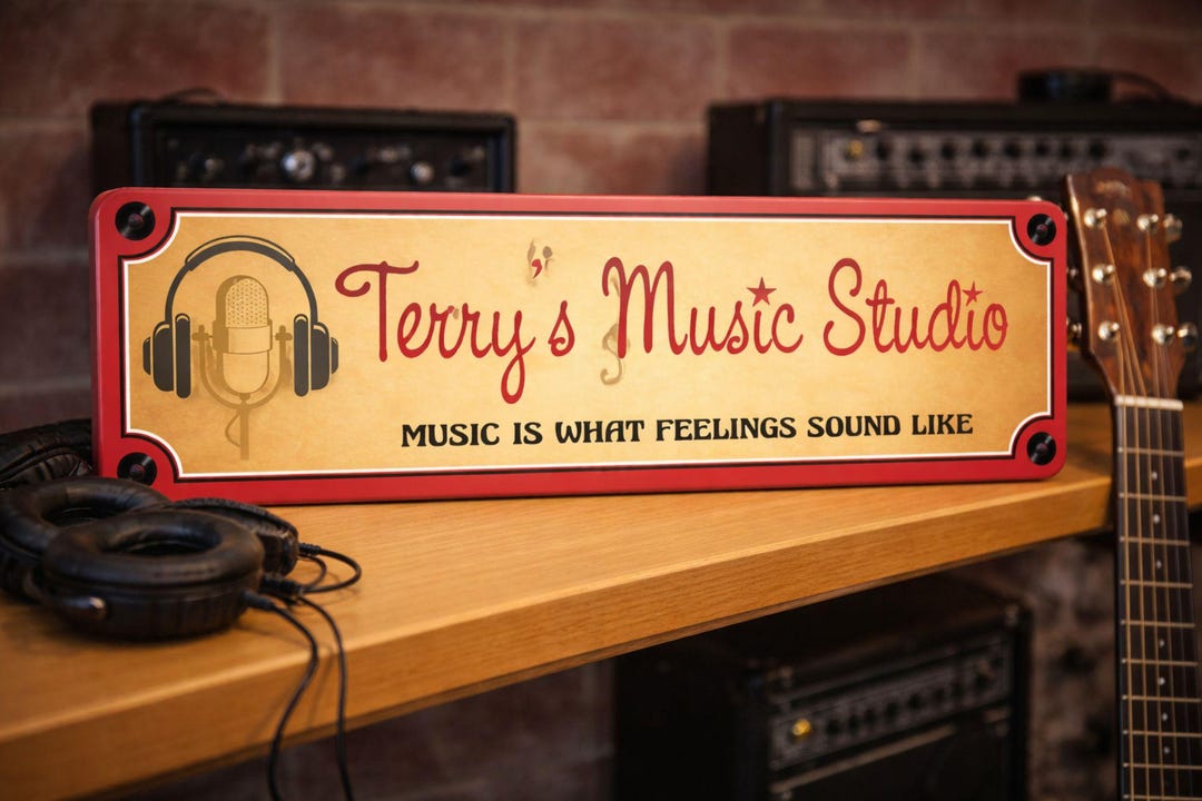 Custom Studio Sign Personalized Music Studio Sign: Custom Recording Room Decor - Etsy