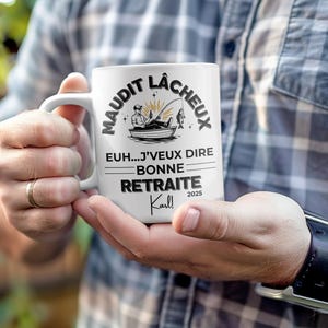 Maudit Lâcheux - Bonne Retraite – Sublimation fichier numérique + Carte 5x7  | Téléchargement instantané + Option prénom personnalisable
