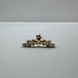 Aurora Crown Piercing-Hélice-Tragus-Cartilagem