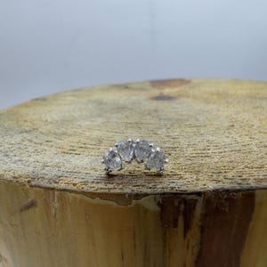 14k 4 Marquise White Gold