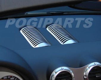 2 decorative panels ventilation rollers milled aluminum for Audi TT 8n quattro 3.2 3.2