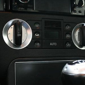 4 decorative panels in TT look for the air conditioning milled aluminum for Audi TT 8n quattro 3.2 3.2