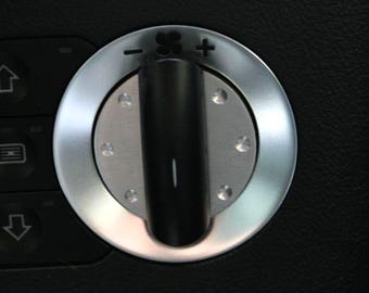 2 decorative covers in TT look for the light switch milled aluminum for Audi TT 8n quattro 3.2 3.2