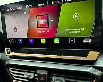 Panel decorativo, tira de interruptores, cobre, símbolos iluminados para Cupra, Formentor, León, VZ, VZ5