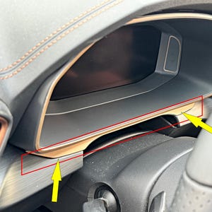 Decoratief paneel onder snelheidsmeter voor Cupra Formentor Leon VZ VZ5