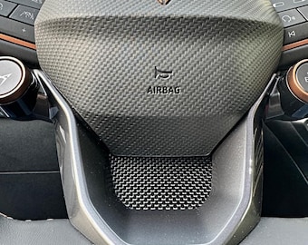 Decorative panels insert steering wheel cover real carbon for Cupra Formentor Leon VZ VZ5
