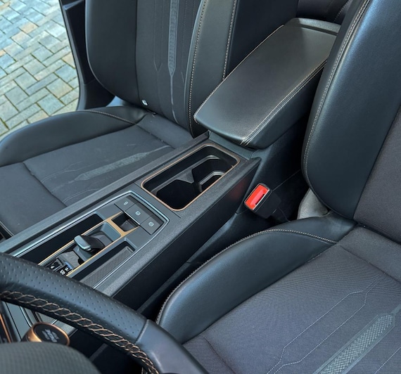 Matte ABS Cup Holder Decorative Frame Trim For VW Touran 2016–2019 – Left-Hand Drive Only