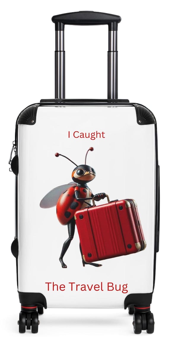 Funky Suitcase, Ladybug Case, Adventure Meme, Journey Luggage