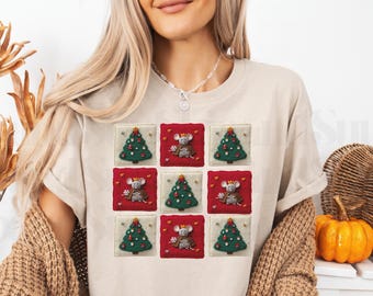 Merry Tree Digital Design Png, Faux Yarn Merry Christmas PNG, Yarn Christmas Tree Png, PNG, Realistic Yarn Holiday Sublimation