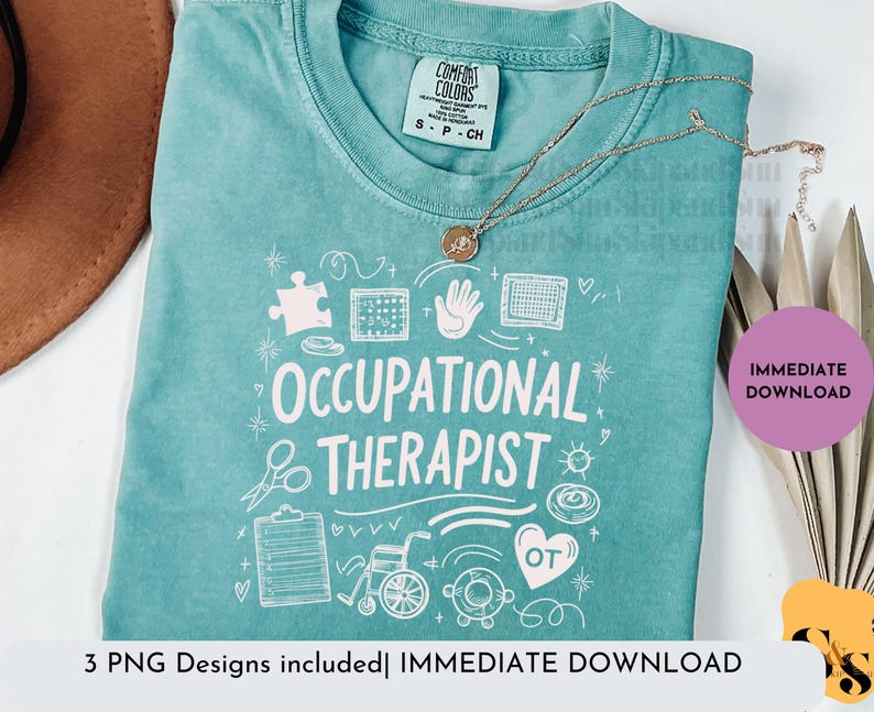 Diseño de camiseta de terapeuta ocupacional: Vida ocupacional SVG, PNG (descarga digital) imagen 2