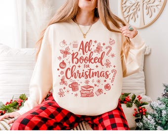 All Booked for Christmas Png, Coquette Christmas Sublimation, Preppy Xmas Png, Christmas 2025 Png, Christmas Tree png