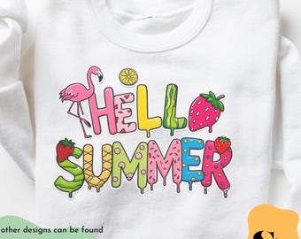 Hallo zomer PNG: grillige sublimatieafbeeldingen (digitale download)