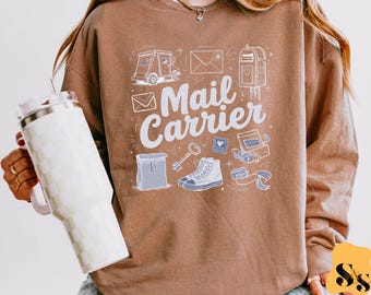 Mail Carrier Doodle Design: Shirt PNG Digital Download