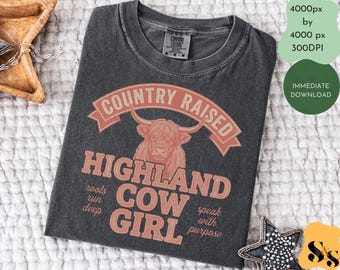 Country Raised Png, Digital Design, PNG, Farm Girl, Digital Download