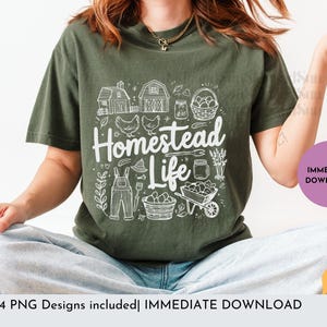 Homestead Life, Homesteader Png, Homestead Mama cyfrowe pobieranie, Chicken Lover PNG, Farmer&#39;s Market Design, Farm life png