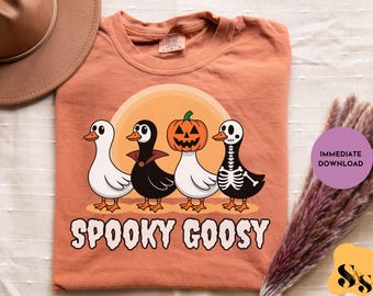 Spooky Goose PNG: Halloween Costume Sublimation Design (Digital Download)