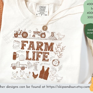 Farm Life Png, Pobieranie cyfrowe, Doodle Design Farmerish Png Chicken Lover Shirt PNG, Clipart Farm Life, Hobby Farm, Doodle Art Pobierz TYLKO