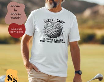 Golf Season Tis the Season Png Sublimation Design