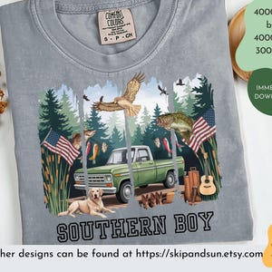 Southern Boy, DIGITAL DESIGN, Brushstroke Design, Southern Man Png, Duck Hunting, Camo Design  PNG Download