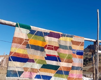 Berber-Teppich Bni M'rirt – Luxuriöser Wollteppich – Handgefertigter marokkanischer Teppich – Eleganz und Authentizität