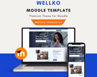 Wellko Moodle Theme for Education, Moodle Version 4.5, Education Theme ...