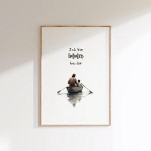 Christian posters, Matthew 18, I am always with you, Christian gifts, baptism gifts, Christian pictures for children's rooms, confirmation