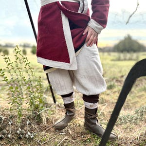 Cotton Viking Pants: Nordic Nomad Renaissance Cosplay Trousers image 1