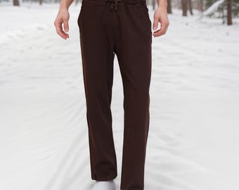 Norse Alley Viking Warrior Pants: Cotton Linen Trousers for LARP, SCA, Cosplay