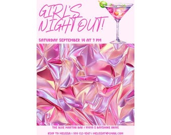 Girl's Night Out Invitation | Girls Night Out Invites | Ladies Night Out | Girls Night Printable |Girls Night Invitation | Girls Night Party