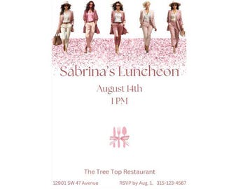 Luncheon Invitation | Luncheon Invites | Lunch Invites | Bridal Shower Brunch Invites | Bridal Brunch Shower Invites | Women's Luncheon