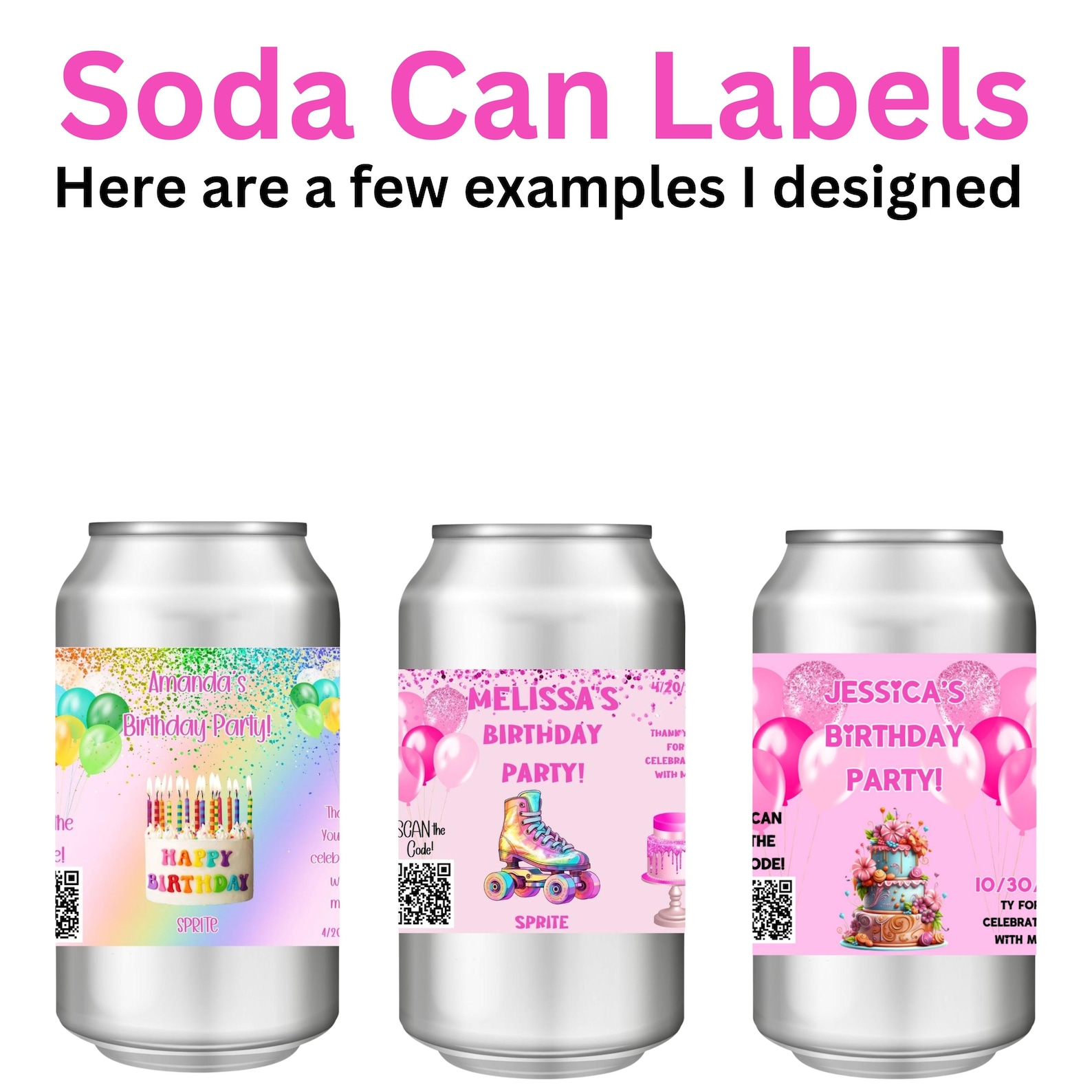 Soda Can Template Label | Soda Can Photo Label | Can Labels Printable ...