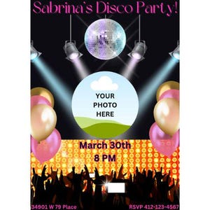 Disco Party | Dance Invites | Disco Party Invites | Disco Dance Party | Disco Birthday Party | Disco Themed Party | Dance Party Invites