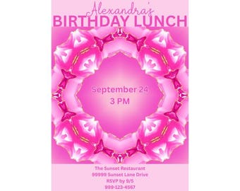Lunch Invitation | Lunch Party Invite | Luncheon Invitation | Invitations for Women's Luncheon | Luncheon Invitation Template | Ladies Lunch
