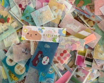 100 stuks kawaii washitape stickervlokken | Leuke plakbandstickers | Scrapbooking, journaling, plannerstickers | Mystery-handtas VK