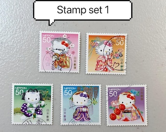 Hello Kitty Stamp Collection 2 | Japan Sanrio Used Stamps