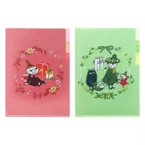 Made in Japan Moomin Little My A5 3-lagiger Ordner offizielle Little My, Stinky, Hattifatteners, Snufkin | Geldscheinhalter, Limited Edition Sun-Star