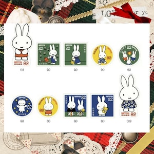 Con Stock card Miffy set di francobolli giapponesi usati 2016 G122 grandi francobolli Miffy VENDITORE UK Miffy Nijntje Timbri Miffy o opzioni di biglietti personalizzati