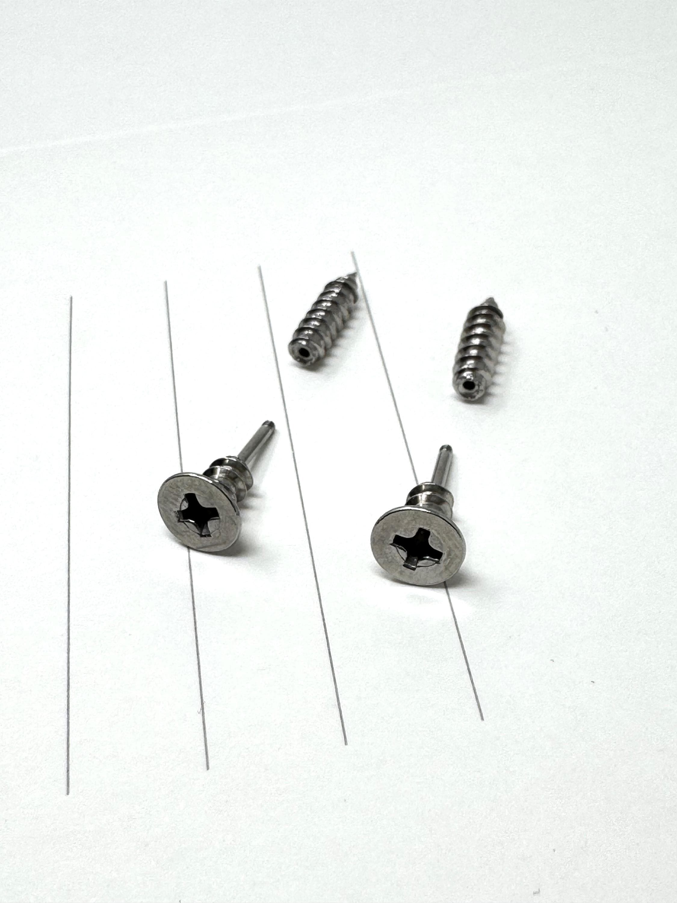Screw Unisex Earrings, Nail Realistic Stainless Steel Stud Earrings, Small Earrings, Funny Screw Metal Earrings, Unique Pins Earrings Gift
