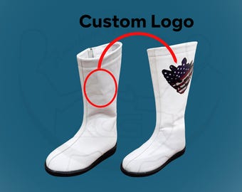 Stivali da wrestling personalizzati, scarpe da wrestling in pelle personalizzate, stivali da wrestling lunghi fatti a mano, attrezzatura da wrestling professionale, logo e colori personalizzati